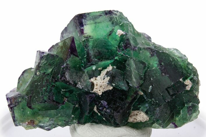 Green and Purple Cubic Fluorite Cluster - Okorusu Mine #341565